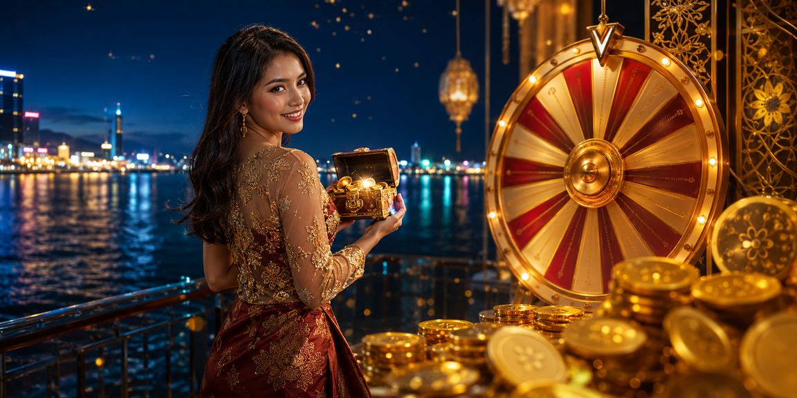 Roda Roulette yang berputar dalam kasino